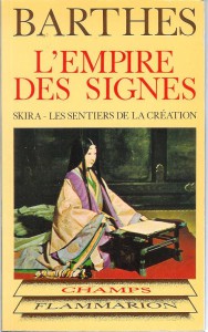 Barthes Empire des signes